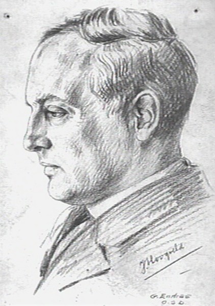 J.H.E.J. Hoogveld, 1923. Tekening G. Endres