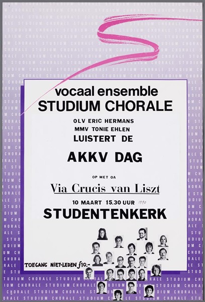 "Vocaal Ensemble Studium Chorale luistert de AKKV dag op", 1990